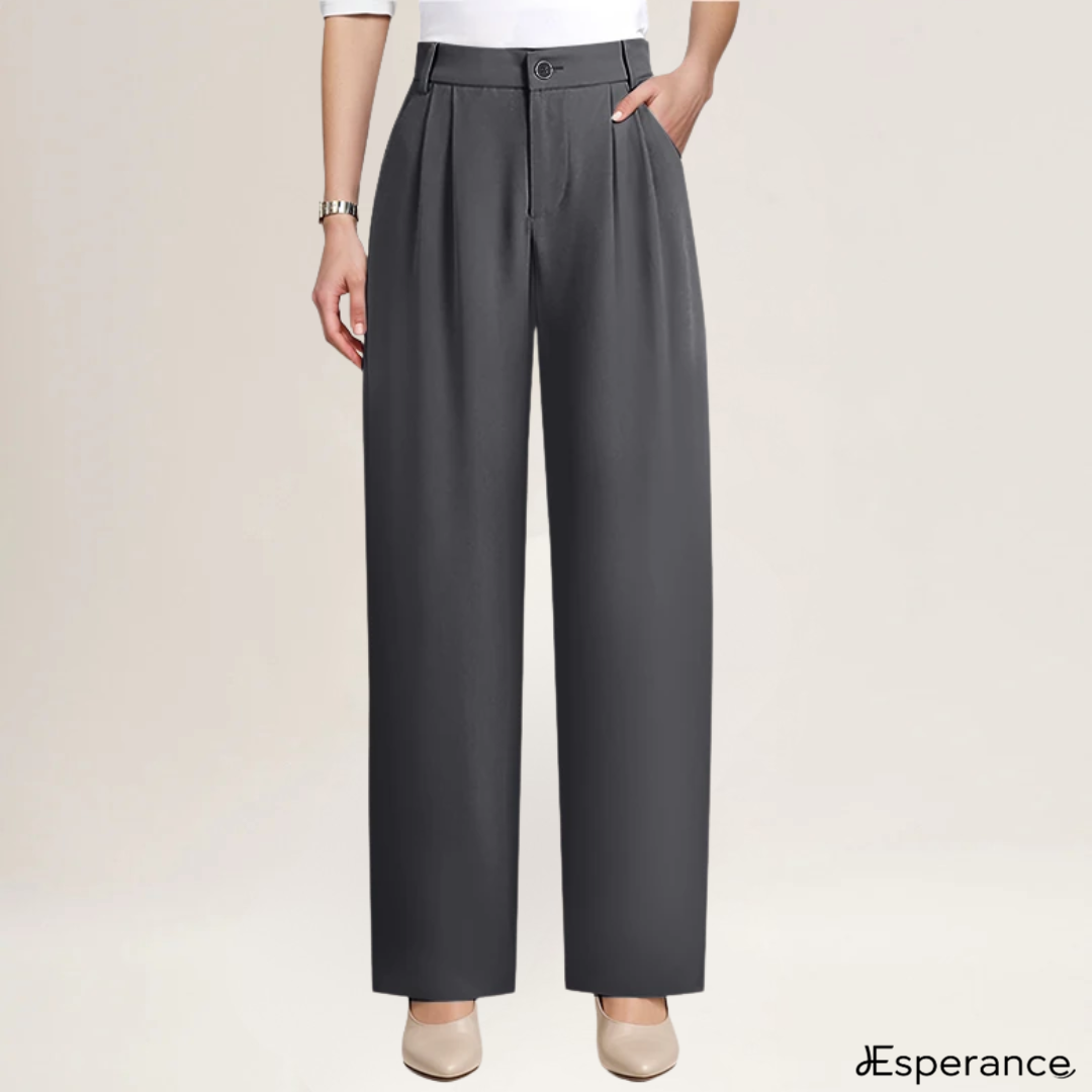Pantalone drapeado suave y cómodo de seda