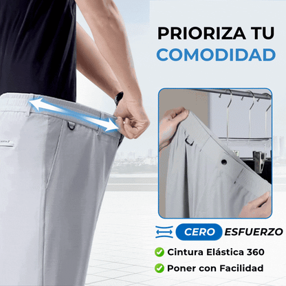 Pantalón casual flexible de seda helada Ultra Confort
