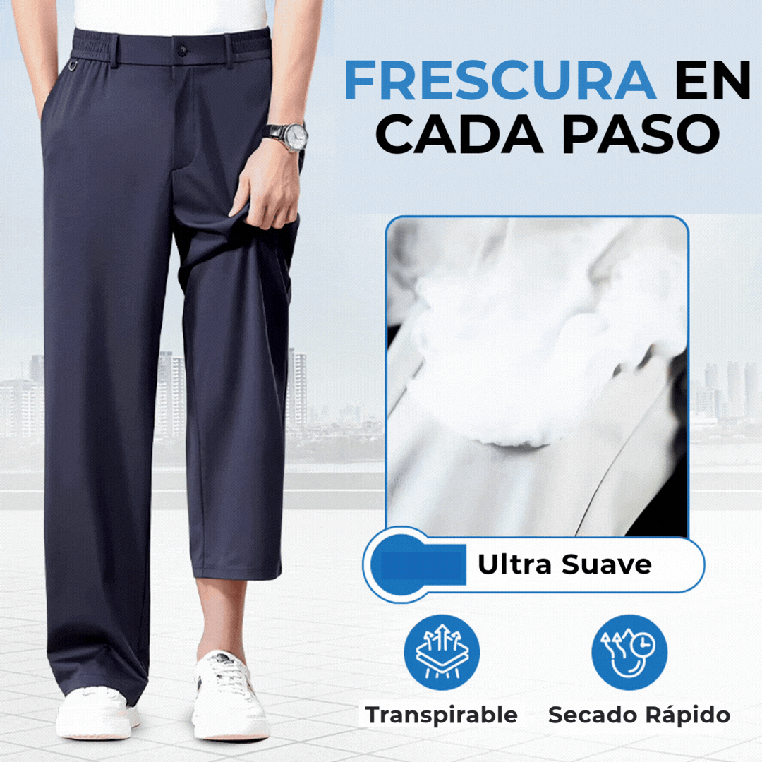 Pantalón casual flexible de seda helada Ultra Confort