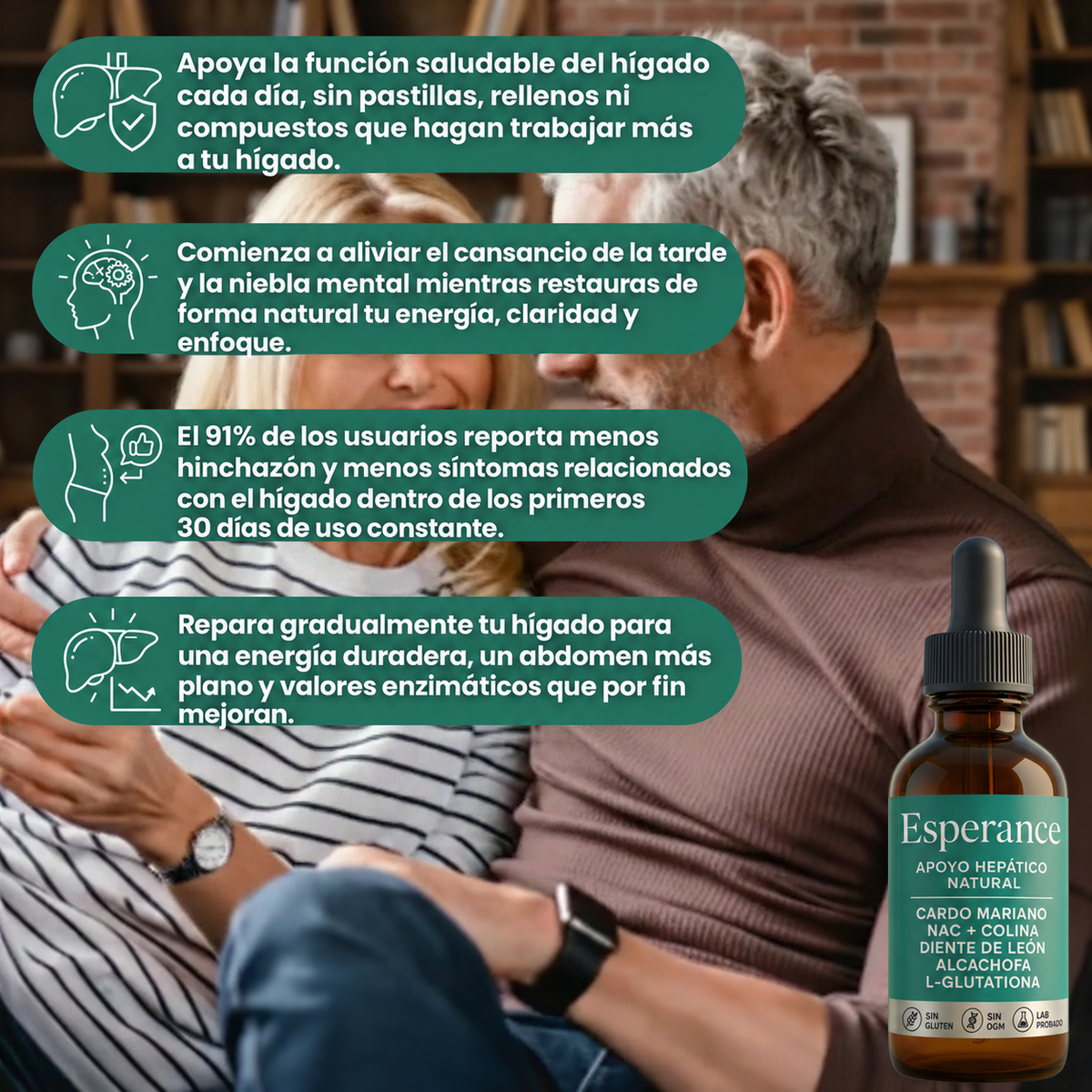 Esperance Apoyo hepático completo para restaurar la energía y la vitalidad