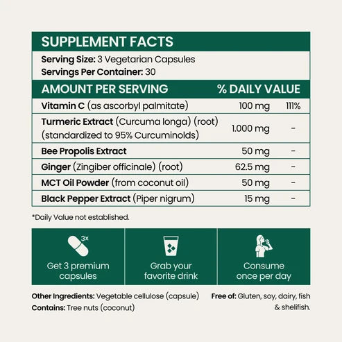 Muévete mejor con cúrcuma y curcumina (1000 mg)